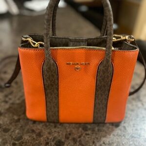 Brand new with tags Michael Kors Austin bag in deep orange